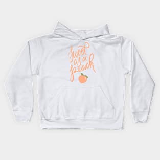 Sweet as a Peach Kids Hoodie